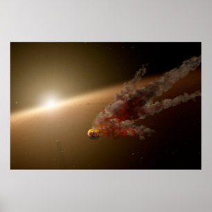 Affiche Une Énorme Éruption Autour De L'Étoile Ngc 2547-Id