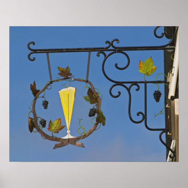 Affiche Une enseigne en fer forgé qui illustre le thème (Devant)