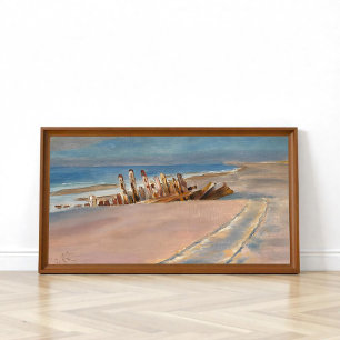 Affiche Une épave sur Skagen Nordstrand, P.S. Krøyer Art