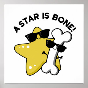 Affiche Une Étoile Est Bone Drôle Film Titre Pun