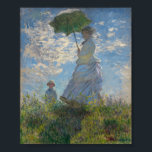 Affiche Une femme avec un parasol par Monet<br><div class="desc">La femme de Monet avec un parasol</div>