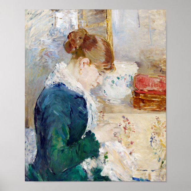 Affiche Une Femme Couchant, Berthe Morisot (Devant)