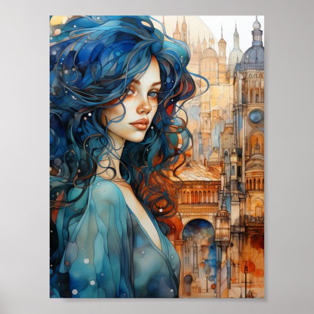 Affiche Une femme dans la ville (Devant)