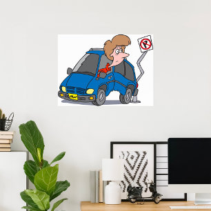 Affiche Une Femme Dans Un Accident