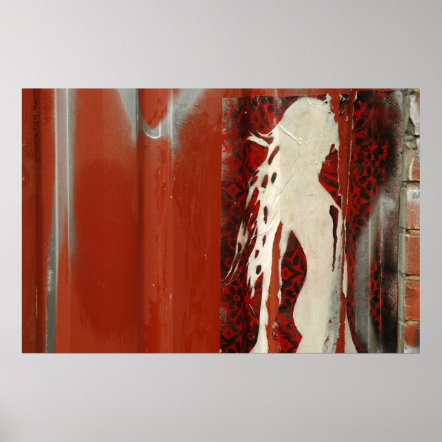 Affiche Une femme dans une adresse rouge (Devant)
