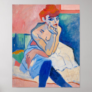 Affiche Une femme dans une chemise   Andre Derain  
