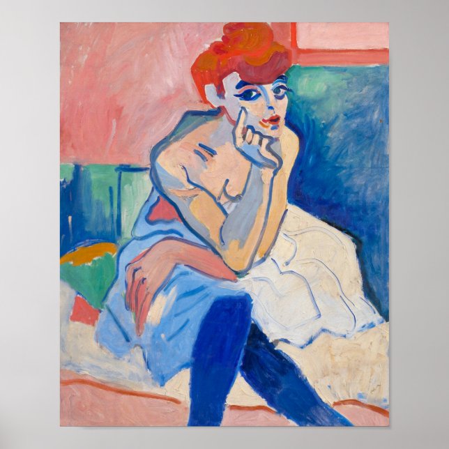 Affiche Une femme dans une chemise | Andre Derain | (Devant)
