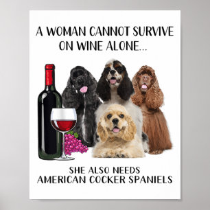 Affiche Une Femme Ne Peut Survivre Seul Au Vin Er S