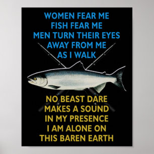 Affiche Une Femme Qui Me Fait Peur Poisson Qui Me Fait Peu