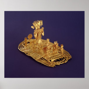 Affiche Une figurine votive de Muisca dépeignant