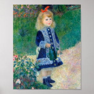 Affiche Une fille avec une canne d'arrosage par Pierre-Aug