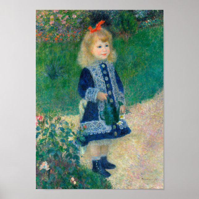 Affiche Une Fille Avec Une Poubelle D'Eau (Devant)