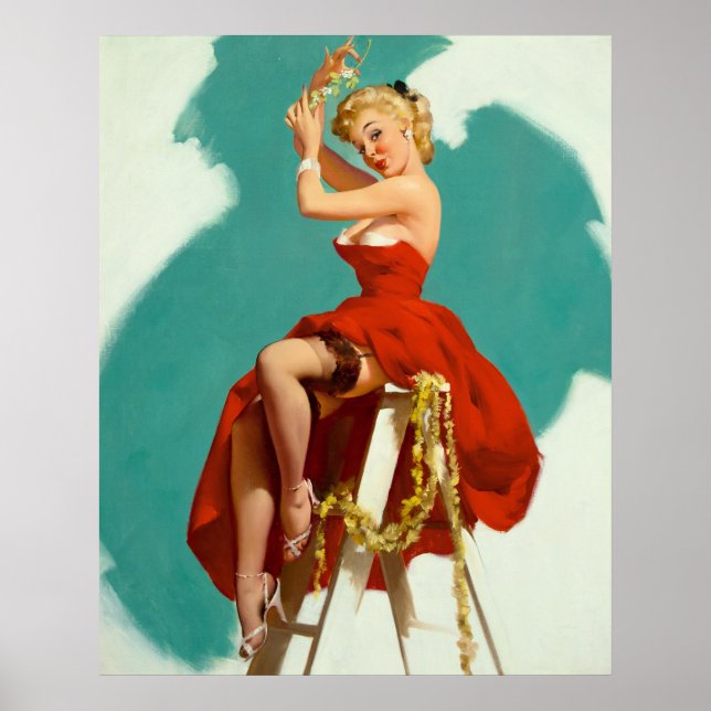 Affiche Une fille de travail de préparation à l'aide d'une (Devant)