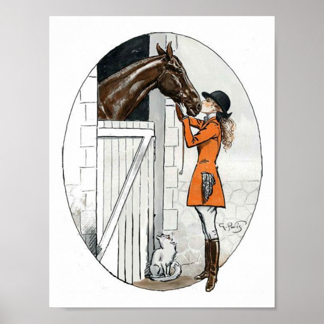 Affiche Une fille et son cheval (Devant)