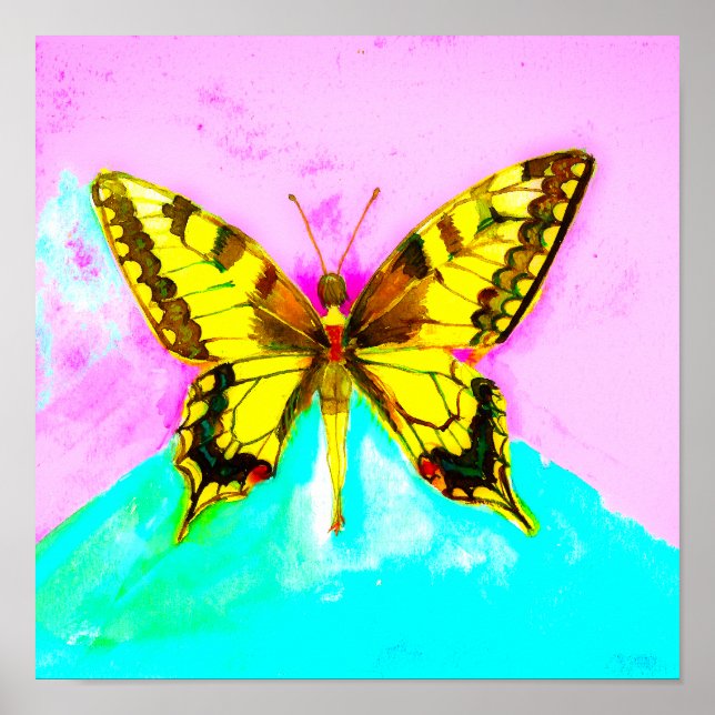 Affiche Une fille papillon (Devant)