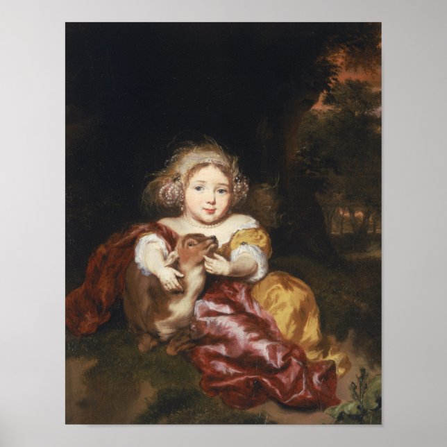 Affiche Une fille qui caresse un être cher (Devant)