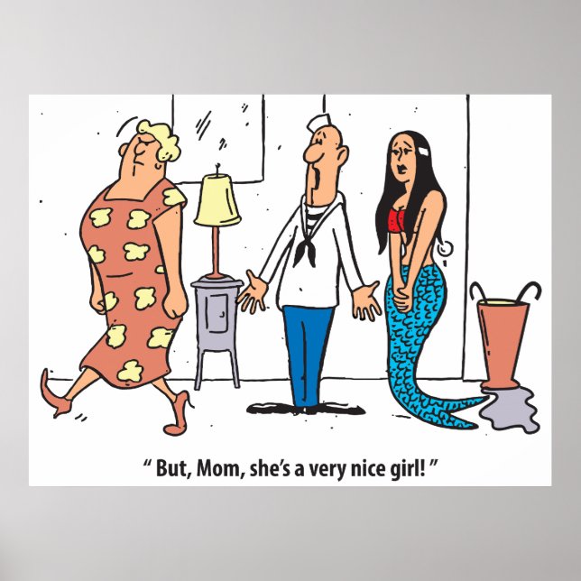 Affiche Une Fille Très Sympa, Hilaire, Vintage (Devant)