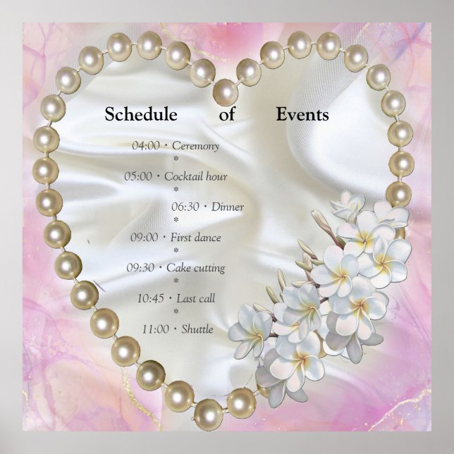 Affiche Une finition rose et Marbre blanc avec or brossé (Devant)