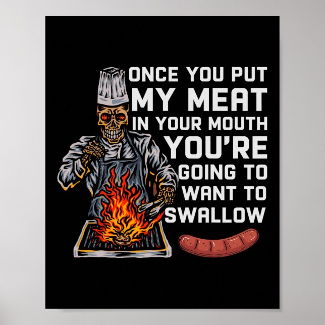 Affiche Une Fois Que Vous Mettez Ma Viande Dans Votre Bouc (Devant)