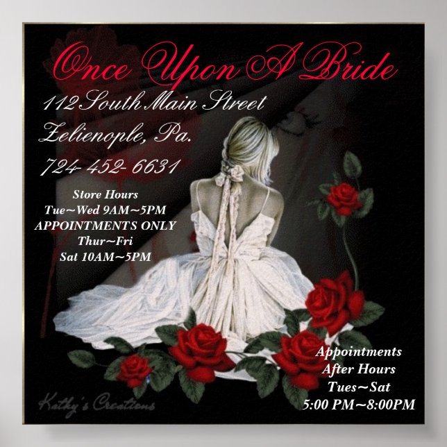 Affiche Une Fois Sur Une Mariée (Devant)