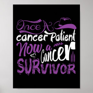Affiche Une Fois Un Patient Cancer Maintenant Un Survivant
