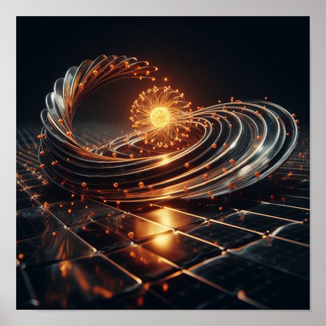 Affiche Une fusion complexe d'art et de science (Devant)