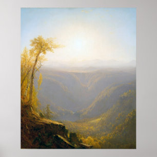 Affiche Une Gorge Dans Les Montagnes