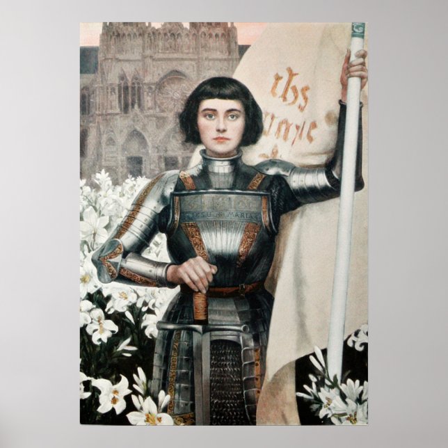 Affiche Une gravure de Jeanne d'Arc en 1903 (Devant)