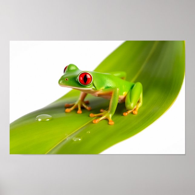 Affiche Une grenouille arboricole Redeye (Devant)