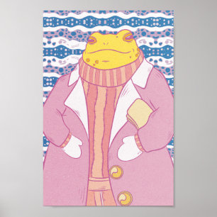 Affiche Une grenouille confortable