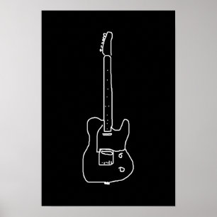 Affiche une guitare