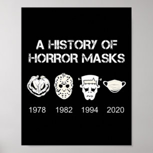 Affiche Une Histoire D'Horreur Masques Halloween Et Cadeau