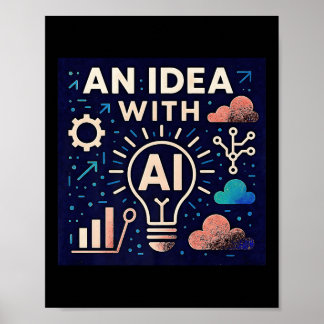 Affiche Une idée avec Ai Premium