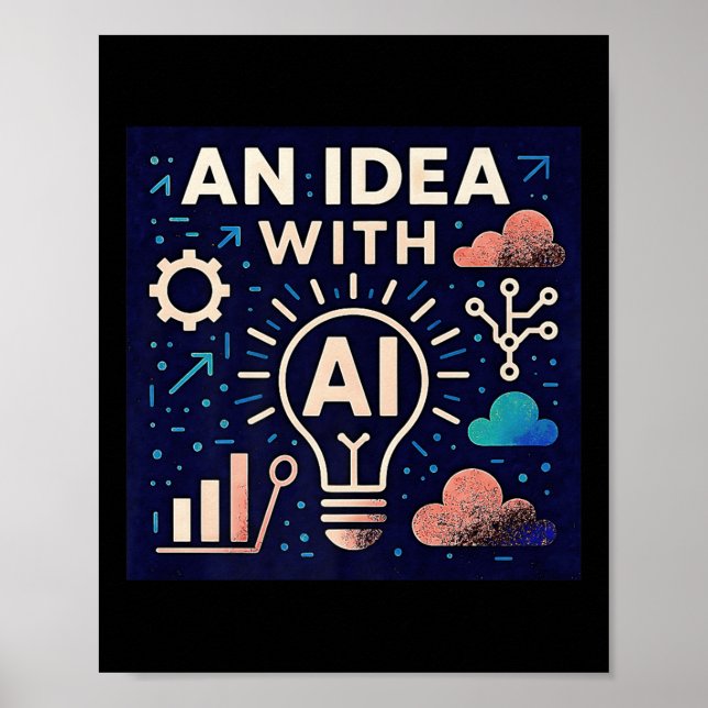 Affiche Une idée avec Ai Premium (Devant)