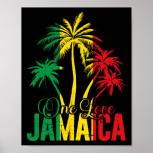 Affiche Une Jamaïque d'amour Vacances jamaïcaines Palmes r