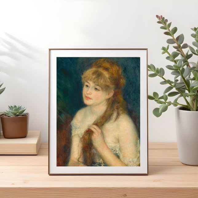 Affiche Une Jeune Femme Qui Se Porte Les Cheveux, Renoir F (Créateur téléchargé)