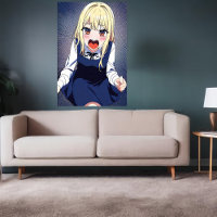 Une jeune fille hurle | Art AI
