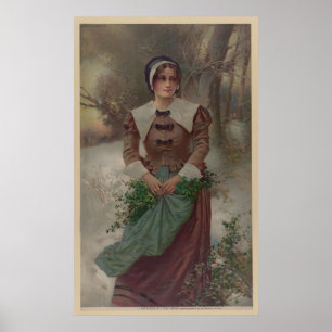 Affiche Une jeune fille juste de puritain