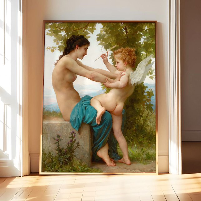 Affiche Une jeune fille par William Bouguereau Peinture cé (Créateur téléchargé)