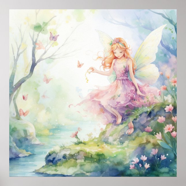 Affiche Une jolie fée de printemps (Devant)