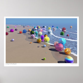 Affiche Une Journée À La Plage