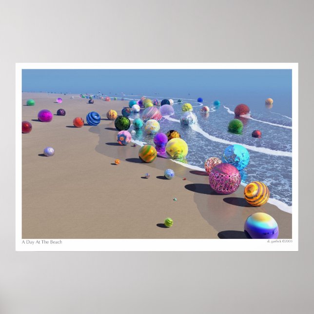 Affiche Une Journée À La Plage (Devant)