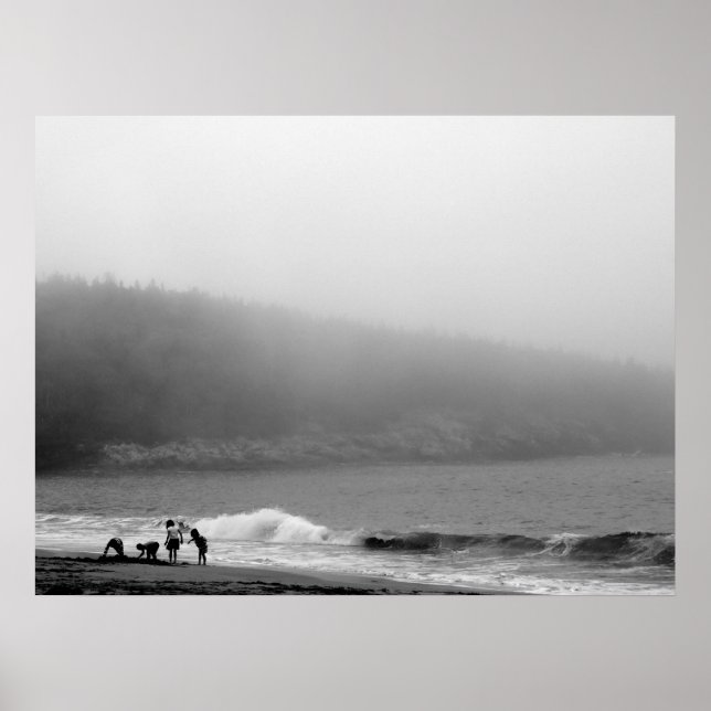 Affiche Une journée à la plage - Maine (Devant)