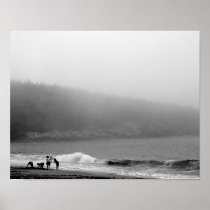 Affiche Une journée à la plage - Maine