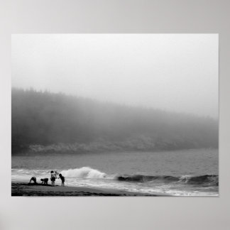 Affiche Une journée à la plage - Maine