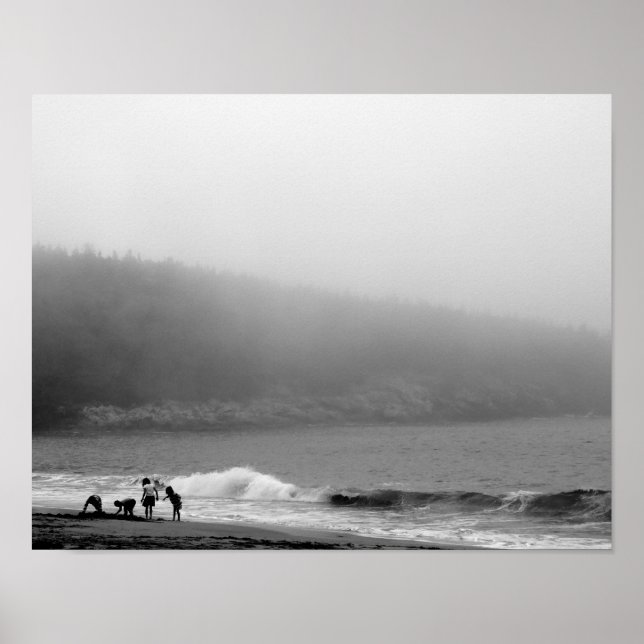 Affiche Une journée à la plage - Maine (Devant)