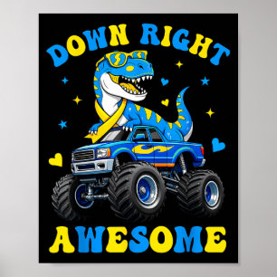 Affiche Une journée Down Syndrome vraiment géniale Dino Wo