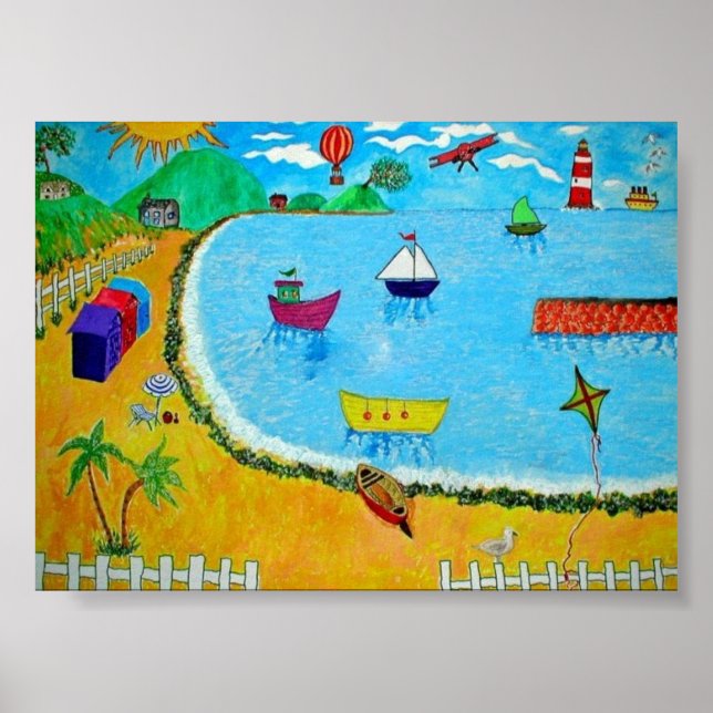 Affiche Une Journée En Bord De Mer (Devant)