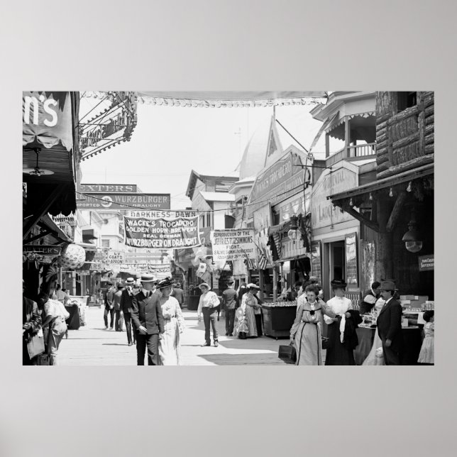 Affiche Une journée tranquille à Coney Island 1903 (Devant)