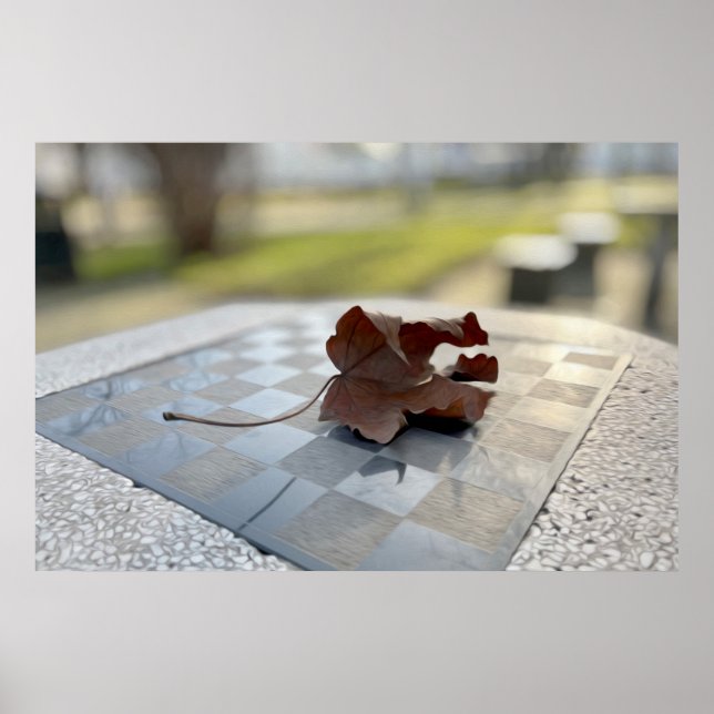 Affiche Une leçon d'échecs (Devant)